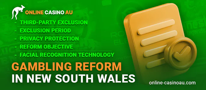 Reforms on casino restrictions on the definition of persons